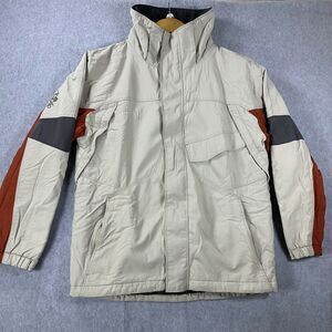 Body Glove Snow Jacket Youth 14 Beige Rust Orange Mock Neck Full Zip Long Sleeve